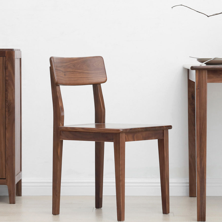 Eetkamer armloze eetkamerstoel huis open rug eetkamerstoel