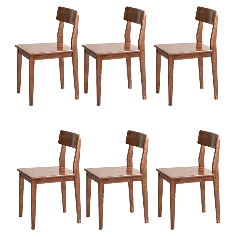 Eetkamer armloze eetkamerstoel huis open rug eetkamerstoel