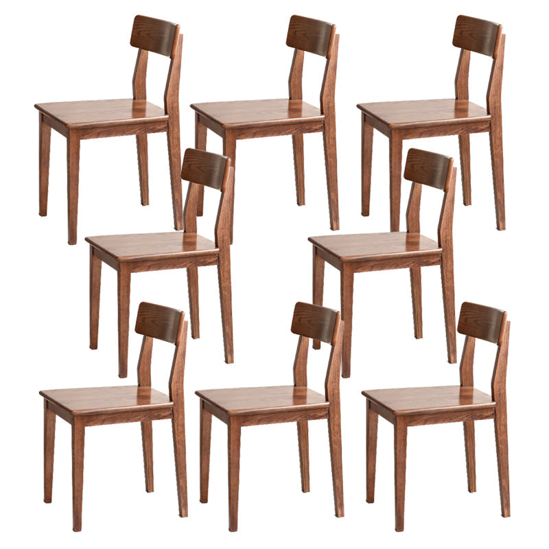 Eetkamer armloze eetkamerstoel huis open rug eetkamerstoel