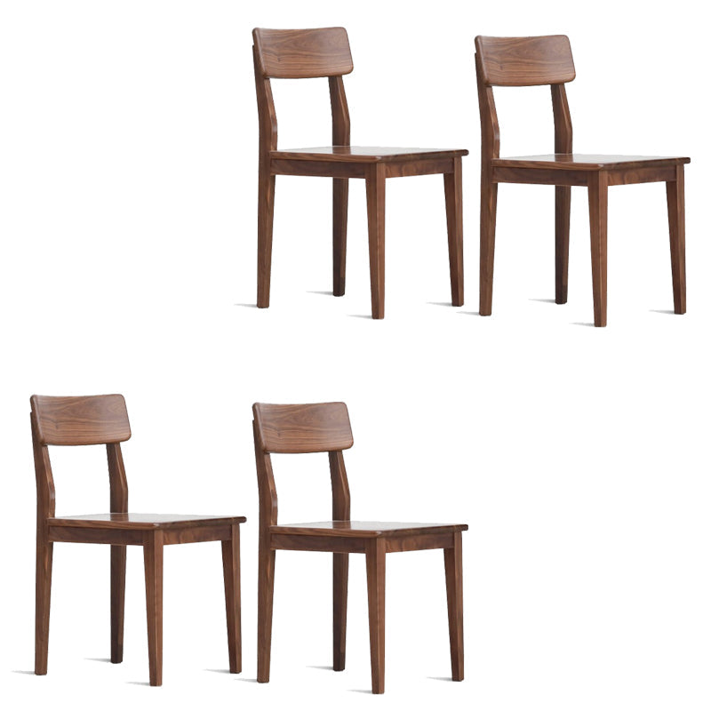 Eetkamer armloze eetkamerstoel huis open rug eetkamerstoel