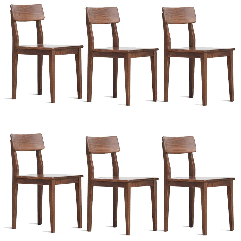 Eetkamer armloze eetkamerstoel huis open rug eetkamerstoel