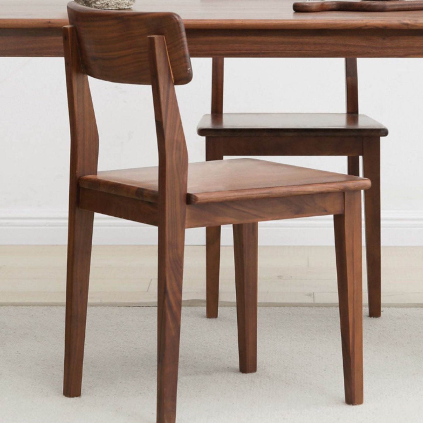 Eetkamer armloze eetkamerstoel huis open rug eetkamerstoel