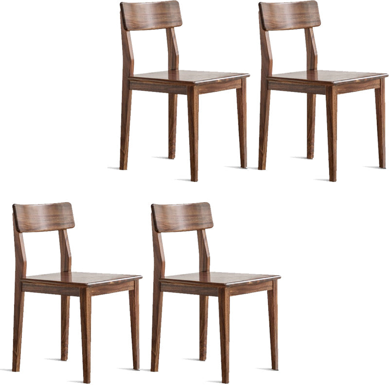 Eetkamer armloze eetkamerstoel huis open rug eetkamerstoel