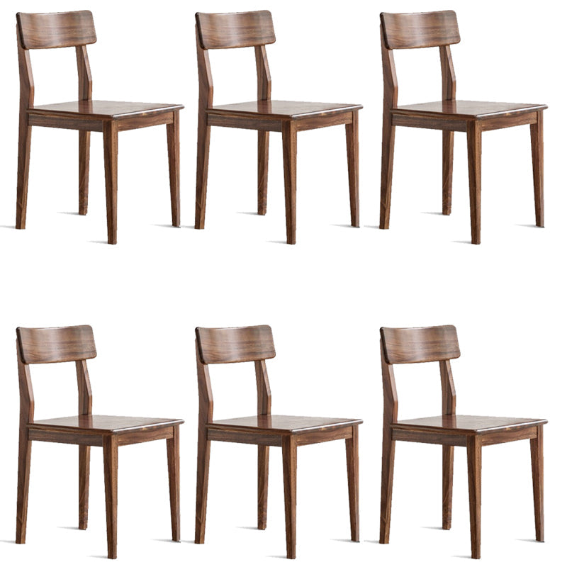 Eetkamer armloze eetkamerstoel huis open rug eetkamerstoel