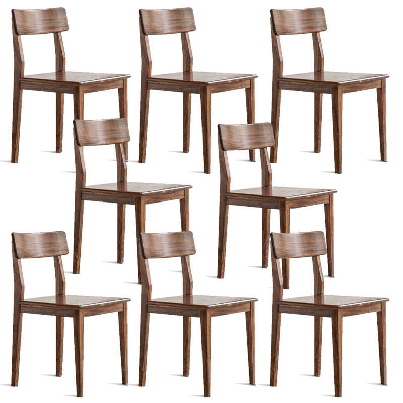 Eetkamer armloze eetkamerstoel huis open rug eetkamerstoel