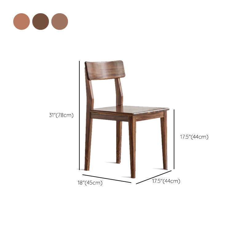 Eetkamer armloze eetkamerstoel huis open rug eetkamerstoel