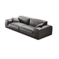 Black Genuine Leather Sectionals 30.7" H Square Arm Sectional Sofa Set 5-Seater Sofa Genuine Leather Clearhalo 'furn' 'furn_sectionals' 'Furniture' 'Living Room Furniture' 'Sectionals' 7548329