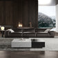 Black Genuine Leather Sectionals 30.7" H Square Arm Sectional Sofa Set Clearhalo 'furn' 'furn_sectionals' 'Furniture' 'Living Room Furniture' 'Sectionals' 7548330