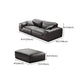 Black Genuine Leather Sectionals 30.7" H Square Arm Sectional Sofa Set Clearhalo 'furn' 'furn_sectionals' 'Furniture' 'Living Room Furniture' 'Sectionals' 7548344