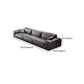 Black Genuine Leather Sectionals 30.7" H Square Arm Sectional Sofa Set Clearhalo 'furn' 'furn_sectionals' 'Furniture' 'Living Room Furniture' 'Sectionals' 7548347
