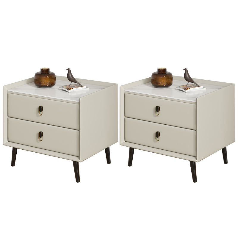 Moderno de la cabina del gabinete de la cama Acento de la mesa de acento con cajones