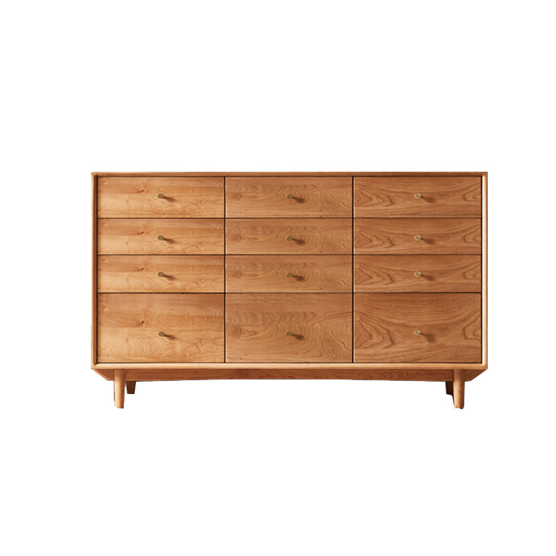 Traditional Horizontal Double Dresser Wood Storage Dresser with Drawers for Home Clearhalo 'Bedroom Furniture' 'Dressers & Chests' 'dressers_chests' 'furn' 'furn_dressers_chests' 'Furniture' 7549520
