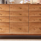 Traditional Horizontal Double Dresser Wood Storage Dresser with Drawers for Home Clearhalo 'Bedroom Furniture' 'Dressers & Chests' 'dressers_chests' 'furn' 'furn_dressers_chests' 'Furniture' 7549523