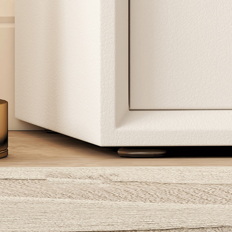 Comportador doble horizontal de almacenamiento de madera blanca horizontal con cajones para el hogar