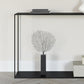 Modern Rectangular Console Table Metal Console Sofa Table in Black