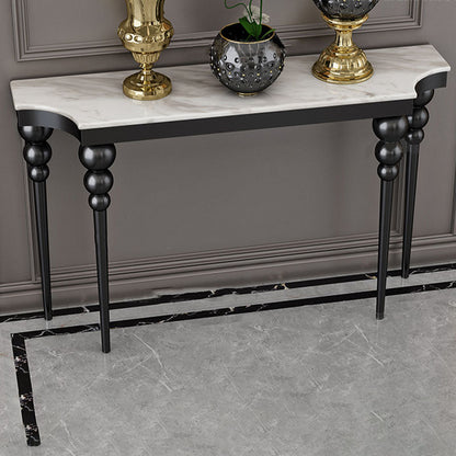 Tabella della console contemporanea di forma libera da divano di divano console in pietra