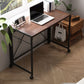 Bureau rectangulaire à la maison pliante de 15,7 pouces de largeur de largeur avec roues lance-roues