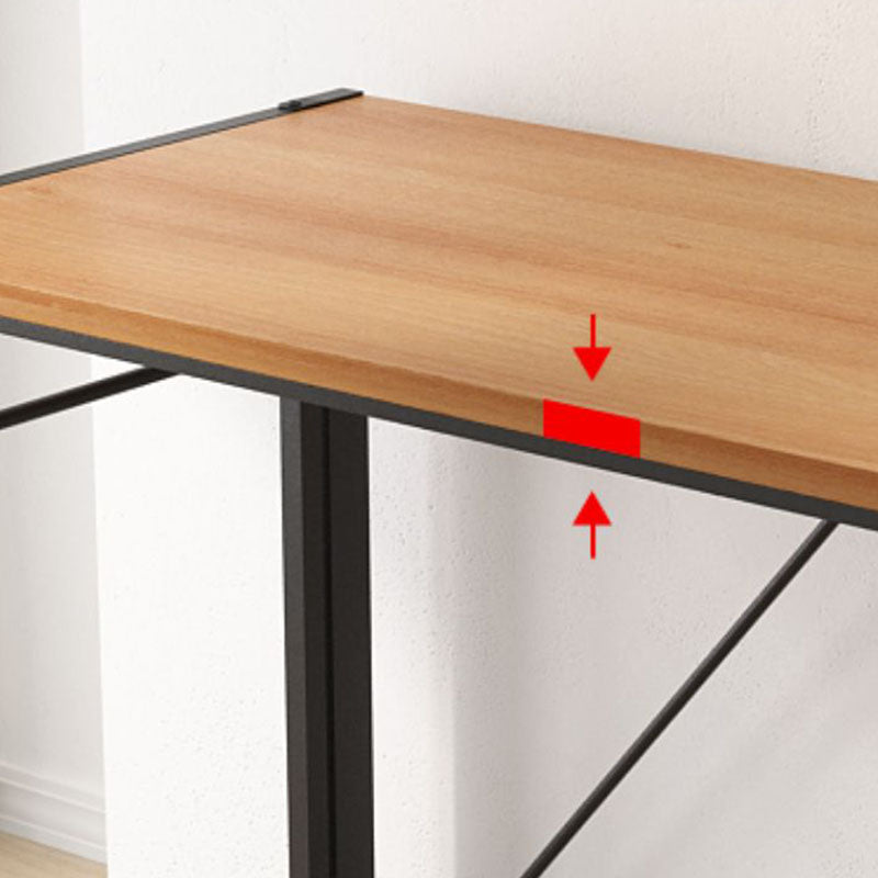 Bureau rectangulaire à la maison pliante de 15,7 pouces de largeur de largeur avec roues lance-roues