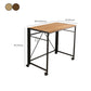 Bureau rectangulaire à la maison pliante de 15,7 pouces de largeur de largeur avec roues lance-roues