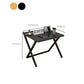 Bureau à domicile pliant contemporain RecTangular Steel Base Writing Desk