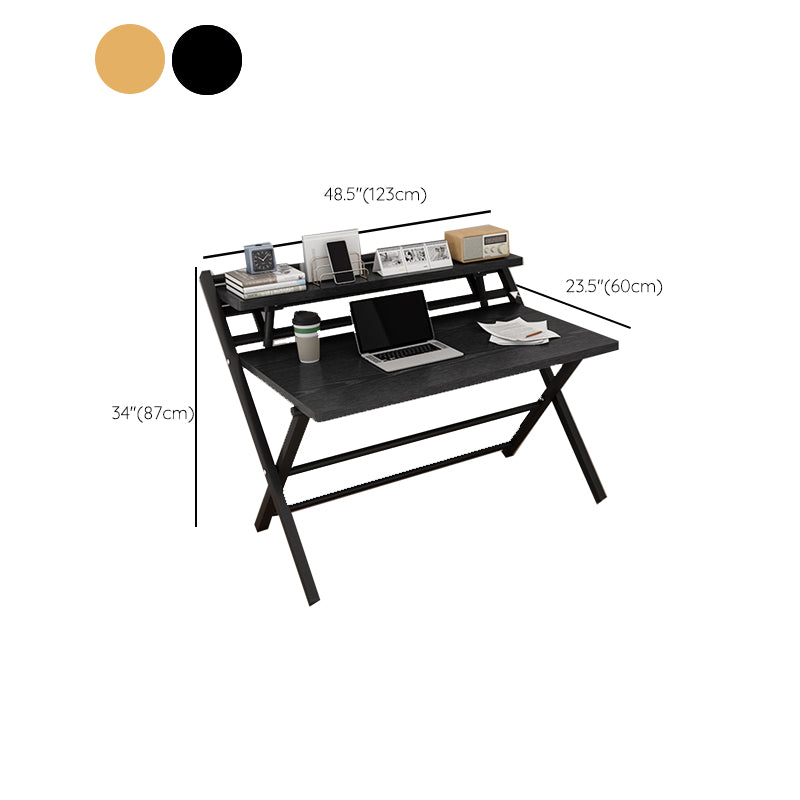 Bureau à domicile pliant contemporain RecTangular Steel Base Writing Desk