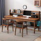 Contemporary Rectangular Solid Wood Writing Desk 3 Drawers H-shape Base Computer Desk Clearhalo 'furn' 'furn_office_desk' 'Furniture' 'Office Desks' 'Office Furniture' 'office_desk' 7549749
