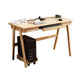 Bureau d'ordinateur en bois massif contemporain 29,5 pouces de haut du bureau d'écriture rectangulaire de 29,5 pouces de haut