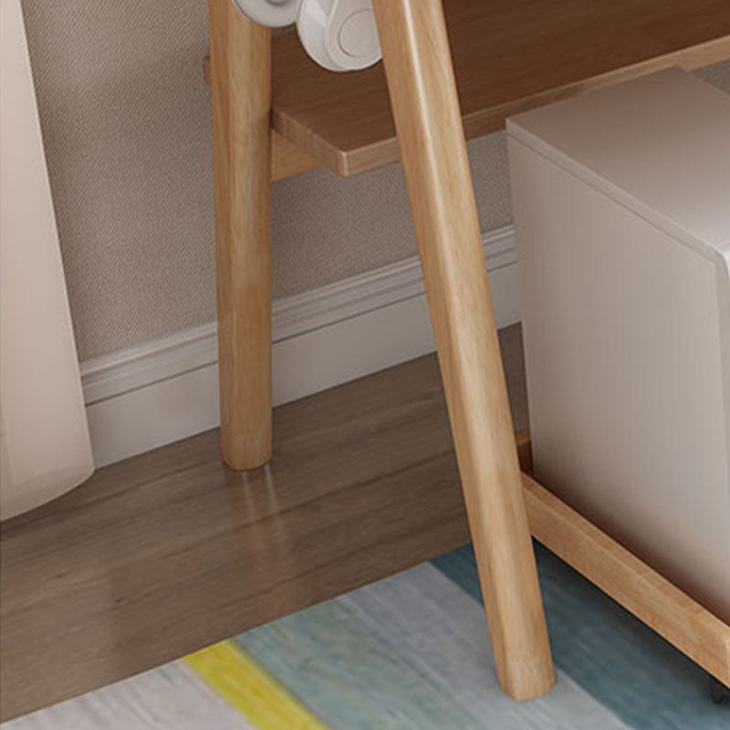 Bureau d'ordinateur en bois massif contemporain 29,5 pouces de haut du bureau d'écriture rectangulaire de 29,5 pouces de haut