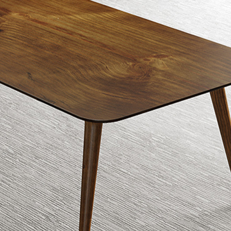 Bureau de bureau en bois de style contemporain Bureau de tâche rectangulaire avec 4 jambes