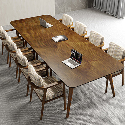 Bureau de bureau en bois de style contemporain Bureau de tâche rectangulaire avec 4 jambes