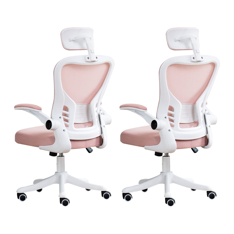 Sedia da ufficio ad armi imbottita meccanismo di inclinazione moderna sedia da scrivania ergonomica con ruote