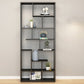 Modern Open Back Standard Bookshelf Metal Bookcase for Home Office 35.4"L x 9.8"W x 80.7"H Clearhalo 'Bookcases' 'furn' 'furn_bookcases' 'Furniture' 'Office Furniture' 7550496