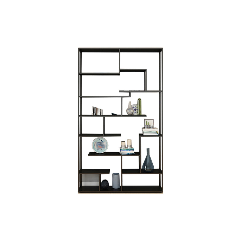 Modern Open Back Standard Bookshelf Metal Bookcase for Home Office Clearhalo 'Bookcases' 'furn' 'furn_bookcases' 'Furniture' 'Office Furniture' 7550497