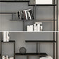 Modern Open Back Standard Bookshelf Metal Bookcase for Home Office Clearhalo 'Bookcases' 'furn' 'furn_bookcases' 'Furniture' 'Office Furniture' 7550499