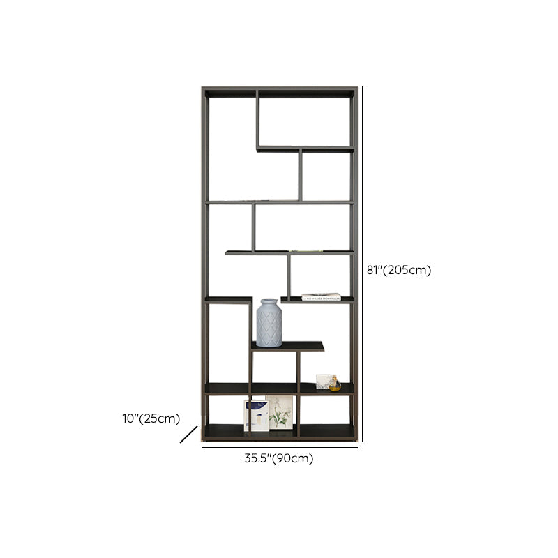 Modern Open Back Standard Bookshelf Metal Bookcase for Home Office Clearhalo 'Bookcases' 'furn' 'furn_bookcases' 'Furniture' 'Office Furniture' 7550502