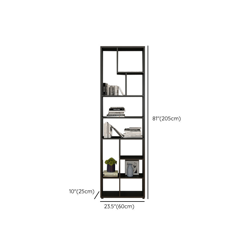 Modern Open Back Standard Bookshelf Metal Bookcase for Home Office Clearhalo 'Bookcases' 'furn' 'furn_bookcases' 'Furniture' 'Office Furniture' 7550503