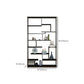 Modern Open Back Standard Bookshelf Metal Bookcase for Home Office Clearhalo 'Bookcases' 'furn' 'furn_bookcases' 'Furniture' 'Office Furniture' 7550505