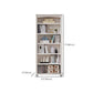 Pure White Standard Bookcase Contemporary Wooden Bookshelf with Shelves Clearhalo 'Bookcases' 'furn' 'furn_bookcases' 'Furniture' 'Office Furniture' 7550522