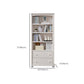 Pure White Standard Bookcase Contemporary Wooden Bookshelf with Shelves Clearhalo 'Bookcases' 'furn' 'furn_bookcases' 'Furniture' 'Office Furniture' 7550526
