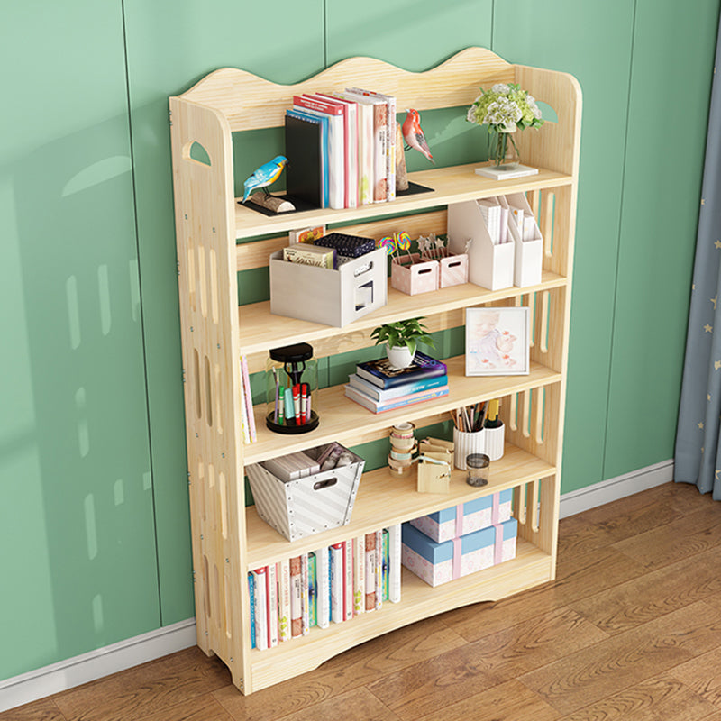 Open Back Standard Bookshelf Wooden Contemporary Bookcase with Shelves Clearhalo 'Bookcases' 'furn' 'furn_bookcases' 'Furniture' 'Office Furniture' 7550551