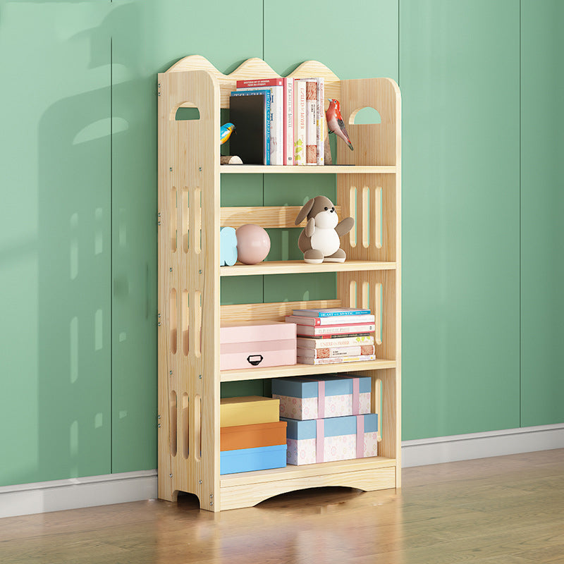 Open Back Standard Bookshelf Wooden Contemporary Bookcase with Shelves 23.6"L x 9.8"W x 47.2"H Clearhalo 'Bookcases' 'furn' 'furn_bookcases' 'Furniture' 'Office Furniture' 7550555