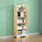 Open Back Standard Bookshelf Wooden Contemporary Bookcase with Shelves 23.6"L x 9.8"W x 59"H Clearhalo 'Bookcases' 'furn' 'furn_bookcases' 'Furniture' 'Office Furniture' 7550560