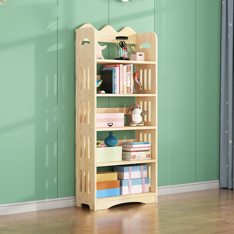 Open Back Standard Bookshelf Wooden Contemporary Bookcase with Shelves 23.6"L x 9.8"W x 59"H Clearhalo 'Bookcases' 'furn' 'furn_bookcases' 'Furniture' 'Office Furniture' 7550560