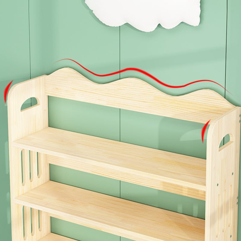 Open Back Standard Bookshelf Wooden Contemporary Bookcase with Shelves Clearhalo 'Bookcases' 'furn' 'furn_bookcases' 'Furniture' 'Office Furniture' 7550561
