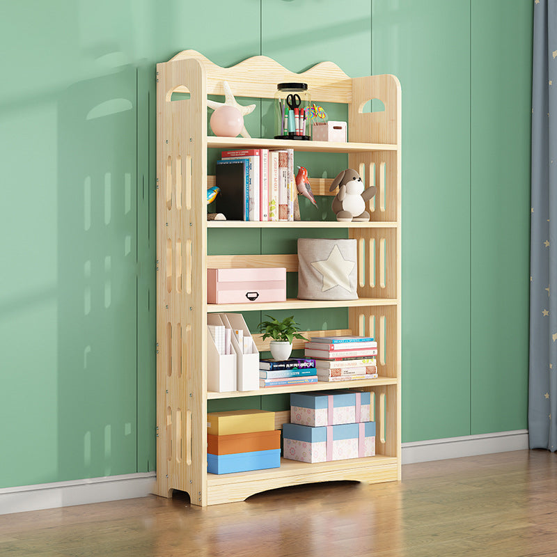 Open Back Standard Bookshelf Wooden Contemporary Bookcase with Shelves 31.5"L x 9.8"W x 59"H Clearhalo 'Bookcases' 'furn' 'furn_bookcases' 'Furniture' 'Office Furniture' 7550562