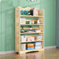 Open Back Standard Bookshelf Wooden Contemporary Bookcase with Shelves 39.4"L x 9.8"W x 59"H Clearhalo 'Bookcases' 'furn' 'furn_bookcases' 'Furniture' 'Office Furniture' 7550564