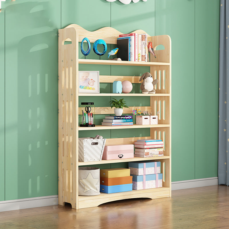 Open Back Standard Bookshelf Wooden Contemporary Bookcase with Shelves 39.4"L x 9.8"W x 59"H Clearhalo 'Bookcases' 'furn' 'furn_bookcases' 'Furniture' 'Office Furniture' 7550564