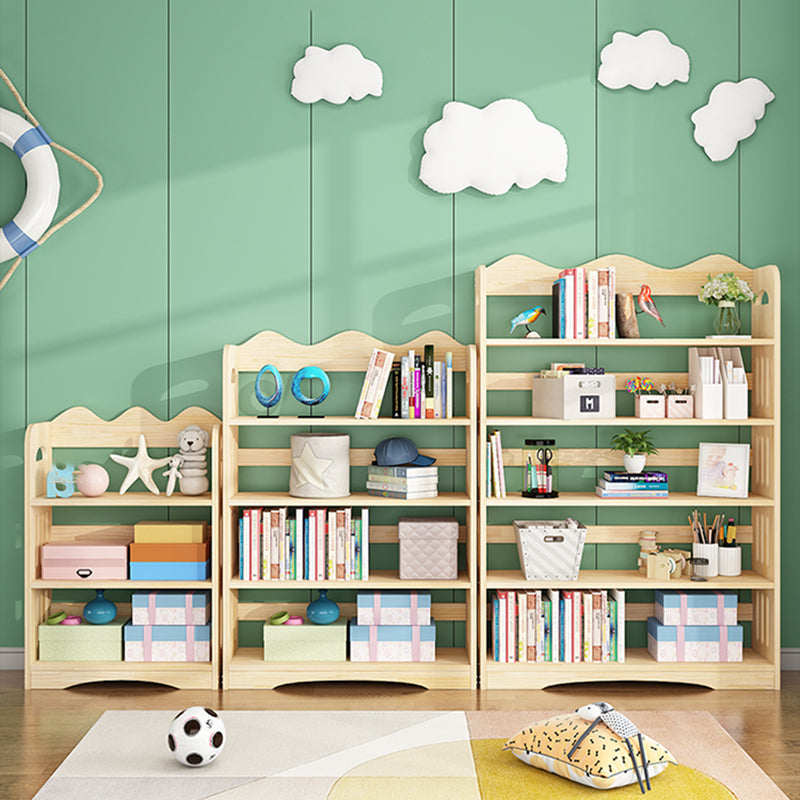 Open Back Standard Bookshelf Wooden Contemporary Bookcase with Shelves Clearhalo 'Bookcases' 'furn' 'furn_bookcases' 'Furniture' 'Office Furniture' 7550565