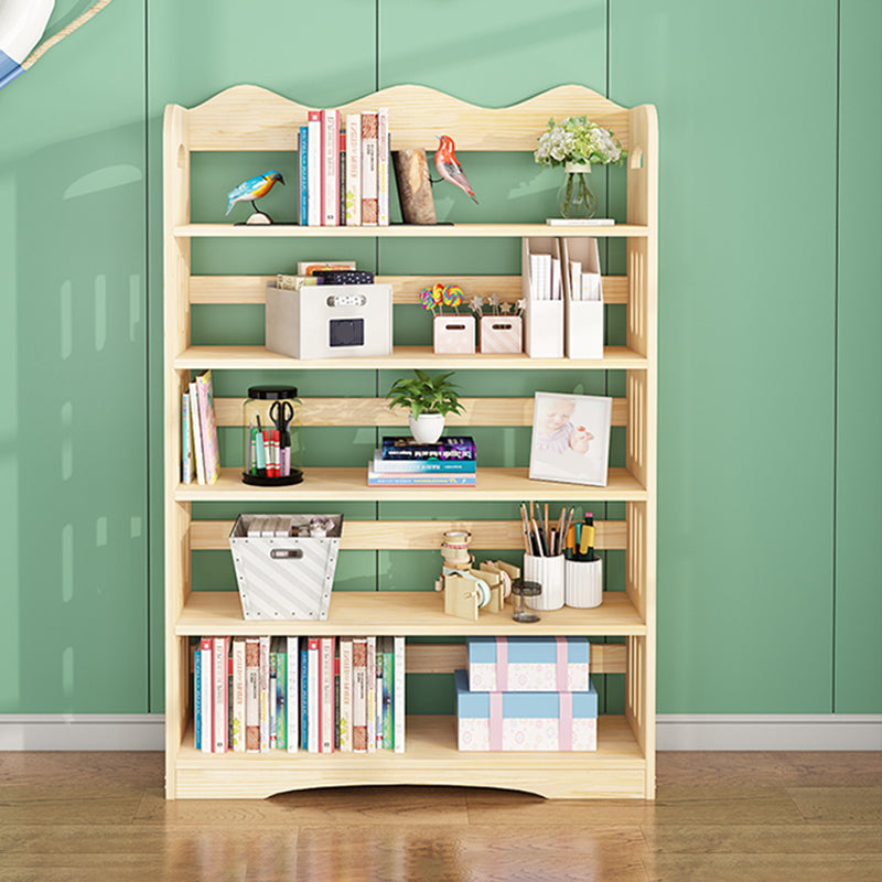 Open Back Standard Bookshelf Wooden Contemporary Bookcase with Shelves Clearhalo 'Bookcases' 'furn' 'furn_bookcases' 'Furniture' 'Office Furniture' 7550566
