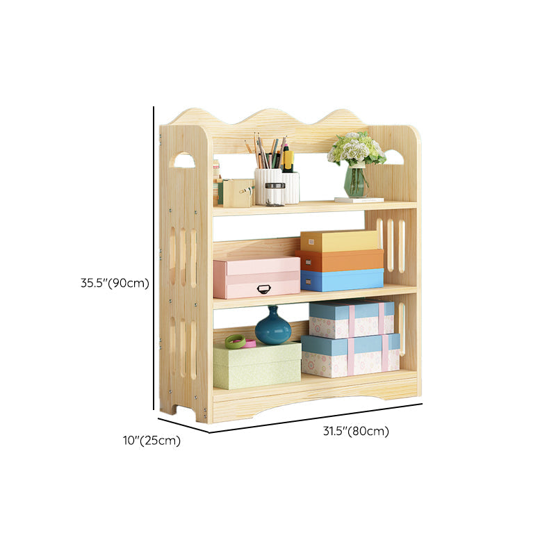Open Back Standard Bookshelf Wooden Contemporary Bookcase with Shelves Clearhalo 'Bookcases' 'furn' 'furn_bookcases' 'Furniture' 'Office Furniture' 7550568